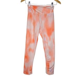 Old Navy Active Girls Orange and White Leggings